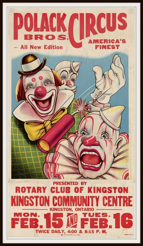 Vintage Reproduction Circus Poster Art Print Circus Poster Vintage