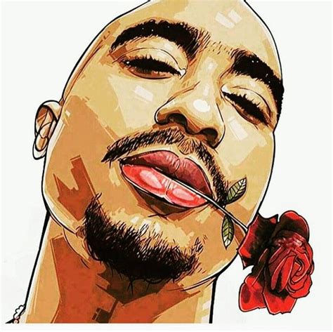 The Rose That Grew From The Concrete Tupac Art Rapper Art 2pac Art