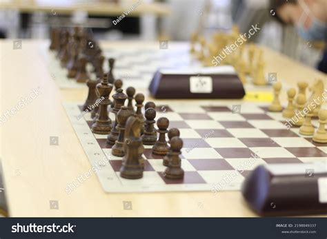 Aerial Chess View Chess Table Concept Stock Photo 2198849337 Shutterstock