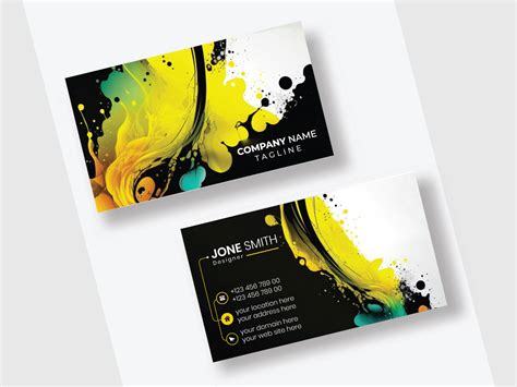 Unique Modern Business Card Design Template Uplabs