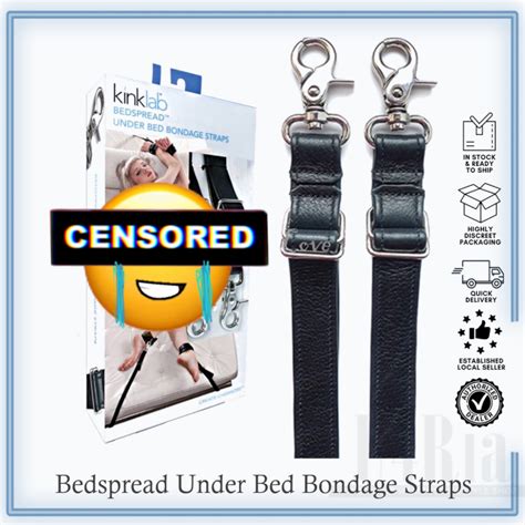 Kinklab Bedspread Under Bed Bondage Strap Black Shopee Singapore