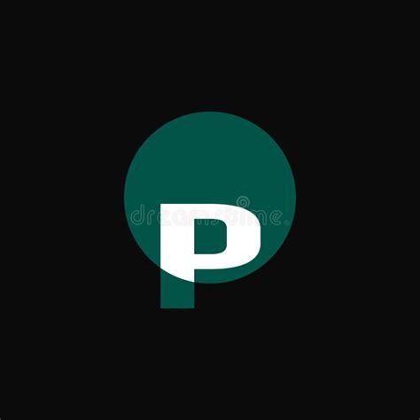 P Letter Mark Logo Vector Illustration P Typography Text Logo Design