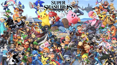 Made A Wallpaper With All The Smash Ultimate Renders Rsmashbros