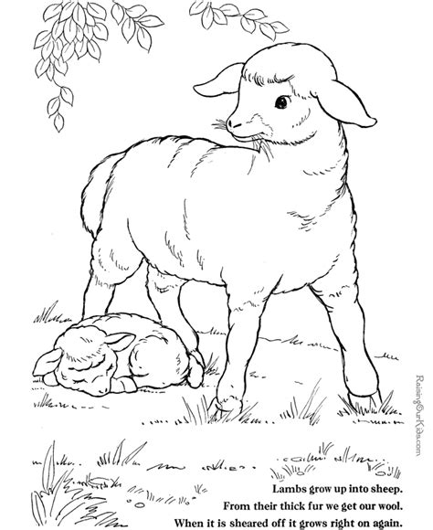 Farm Animals Coloring Pages For Kids Coloring Home