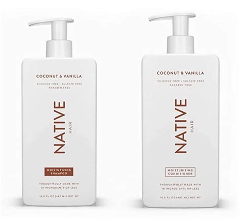 Native Shampoo And Conditioner Set Sulfate Free Paraben Free Dye
