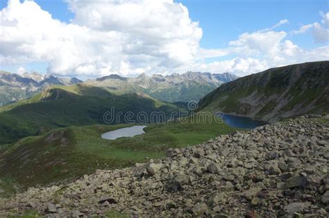 Lagorai Mountain Range In The Eastern Alps In Trentino Italy Stock