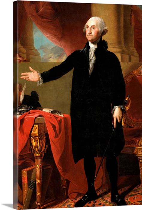 Gilbert Stuart Lansdowne Portrait Of George Washington D6035 Canvas