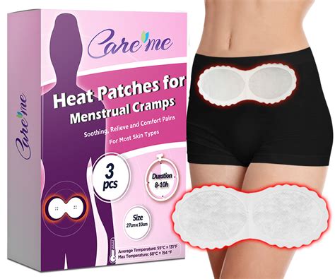 Heat Patches For Menstrual Cramps And Period Pain Relief Packs Patches Care Me