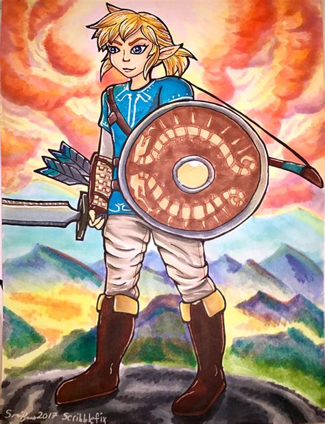 Link Zelda Breath Of The Wild Fan Art By Scribblefix On Deviantart