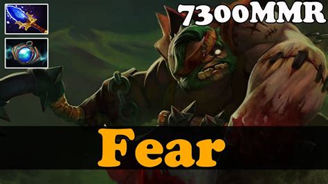 dota 2 fear 7300 mmr plays pudge vol 4 ranked match gameplay youtube