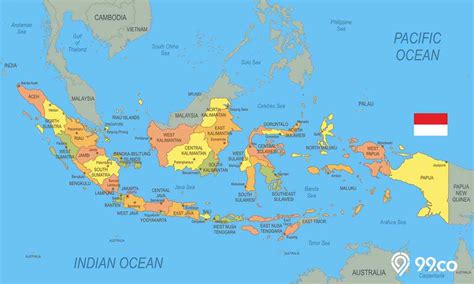 Gambar Peta Indonesia Dilengkapi Nama Provinsi