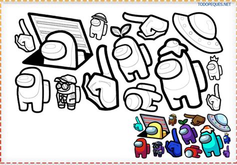 Imagenes among us para colorear | Todo Peques