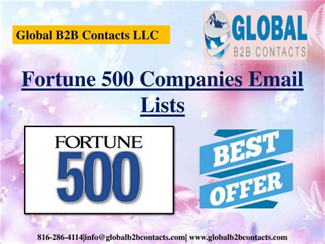 Fortune 500 companies tend to be really large companies. Fortune 500 Companies Email Lists by aj5348620 - Issuu