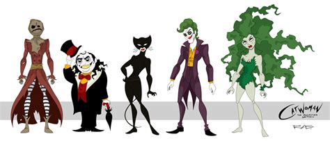 Catwoman The Animated Series Line Up By Rickytherockstar On Deviantart
