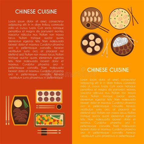 Vector Cartoon Chinese Cuisine Food Stock Vector Illustration Of Duck