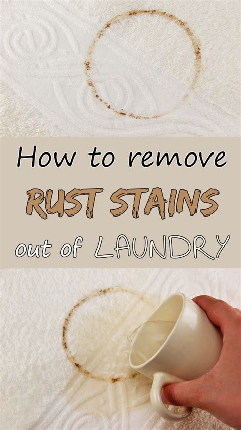 I don't know how well this would work on colored garments (i.e. How to remove rust stains out of laundry - 101CleaningTips ...