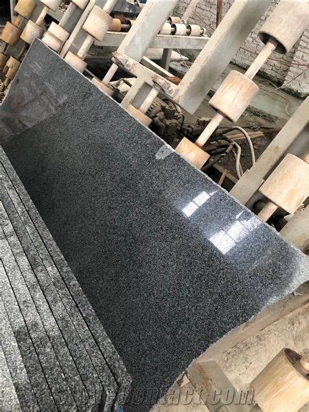 New G654 Dark Grey Impala Black Granite Slab Tile From China