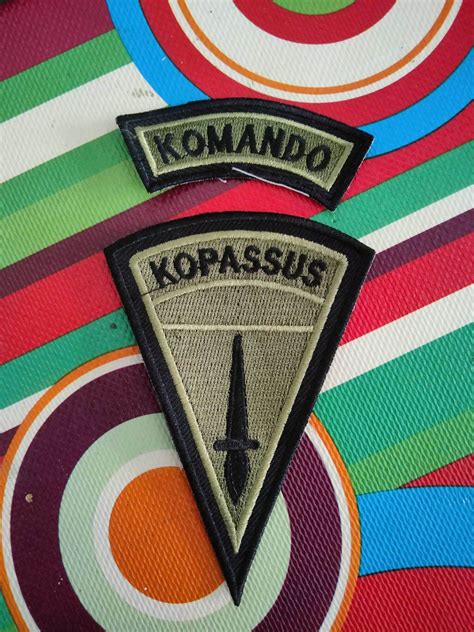 Badge Pdl Kopassus Logo Bordir Comando Kopassus Lazada Indonesia