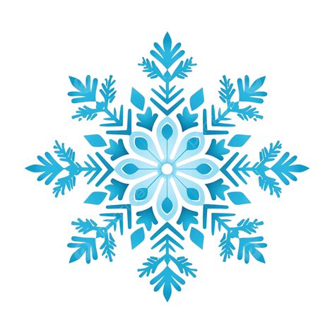 Blue Snowflake Illustration Snowflake Snow Winter Png Transparent