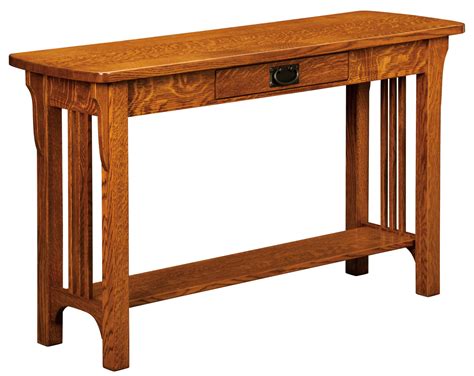 Craftsman Mission Sofa Table Amish Solid Wood Sofa Tables Kvadro
