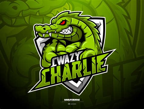 Crazy Crocodile Mascot Logo Design Crocodile Vector By Maruf Sheikh