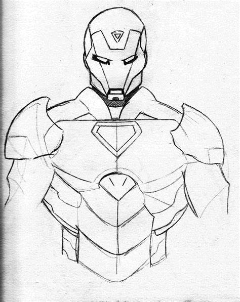 Iron Man Drawing Pictures Easy Iron Man Face Draw Drawing Sketch Easy