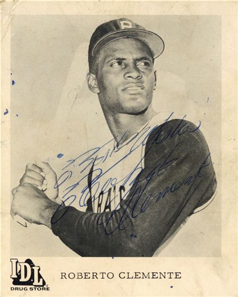 Lot Detail Roberto Clemente Ultra Rare Signed 1963 Idl Drug Store