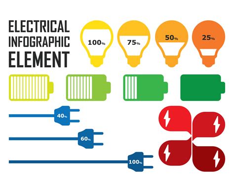 Electrical Infographic Set Vector Art And Graphics