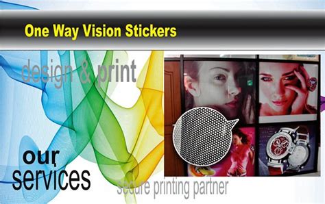 One Way Vision Sticker Window Signs