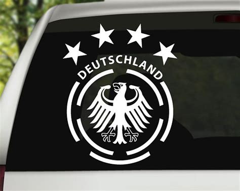 Wie sähen die wohl aus? Autoaufkleber - Deutschland Fussball Wappen 4 Sterne (mit ...