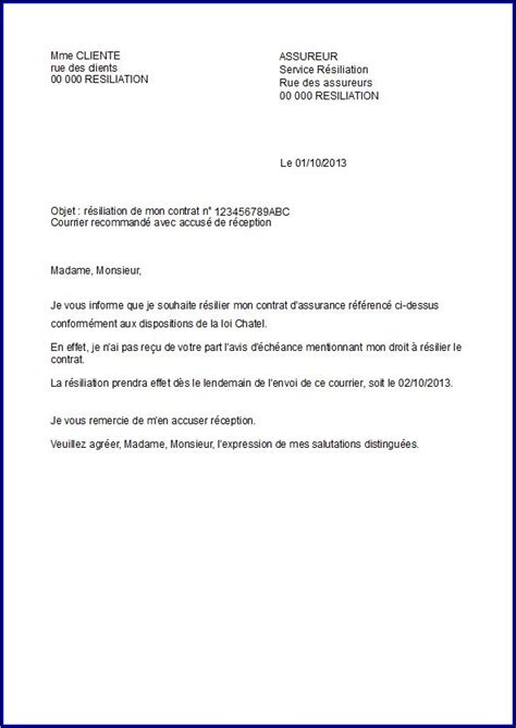 Dans certains cas la loi impose d'envoyer un courrier en ar, par exemple, dans le cadre d'une location ou d'un licenciement. model de lettre de resiliation mutuelle - Modele de lettre ...