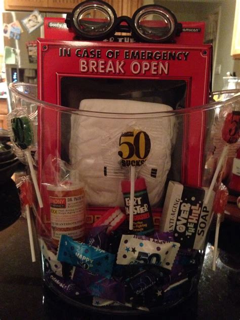 The question is, what would be a nice 50th birthday gift baskets can be totally individualized and have room for several little oddly shaped guesses at what your birthday person might find fascinating. Diy funny 50th birthday gift | DIY | Pinterest | Funny ...