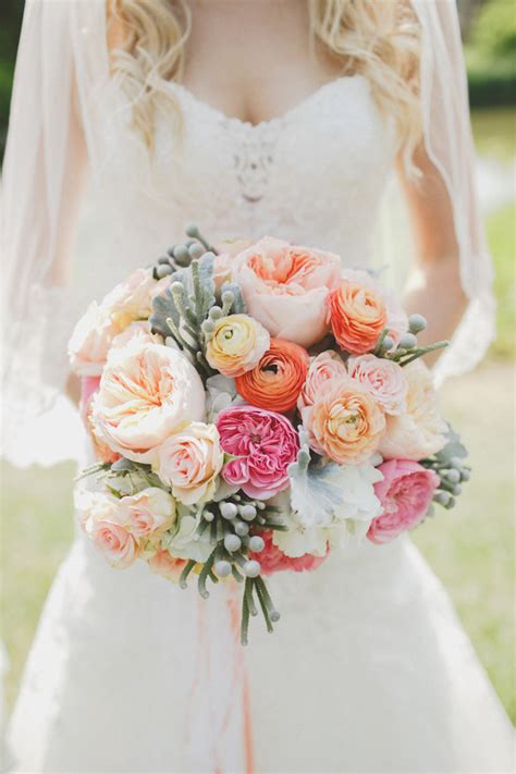 Peach Wedding Bouquets Belle The Magazine