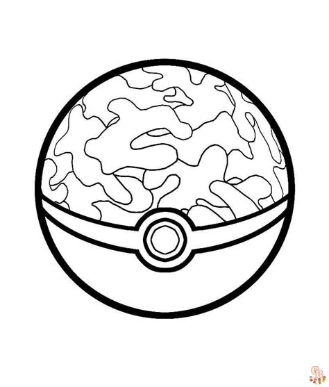 Pokemon Ball Coloring Page Coloring Home