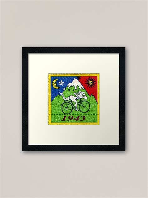 Bicycle Day Lsd Blotter Art Tabs Framed Art Print For Sale By