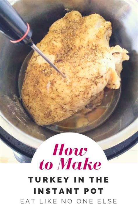 I hope you'll try the instant pot version if rub the turkey with a mixture of ground thyme and sage; Instant Pot Turkey | Recipe in 2020 | Cooking turkey