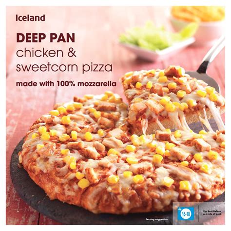 Iceland Deep Pan Chicken Sweetcorn Pizza G Iceland Foods