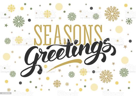 Warmest thoughts and best wishes. Seasons Greetings Stock Illustration - Download Image Now ...