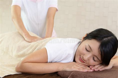 Woman Getting A Body Massage Stock Image Image Of Center Beautiful 91171317