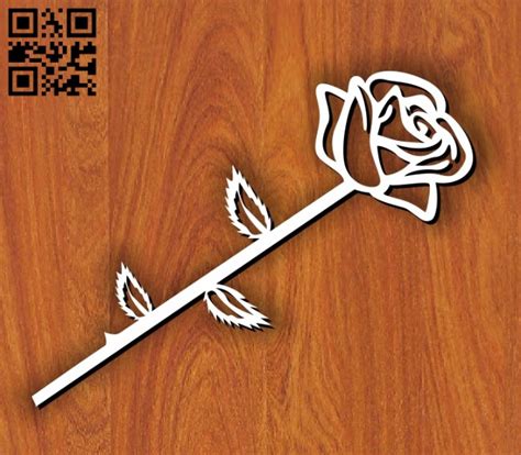 Rose E0013942 File Cdr And Dxf Free Vector Download For Laser Cut