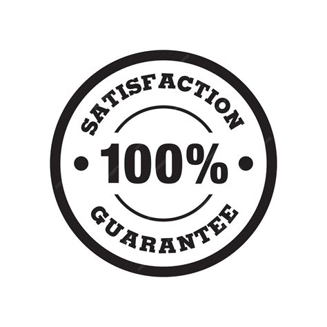 Premium Vector 100 Satisfaction Guarantee Badge Vector Minimalist