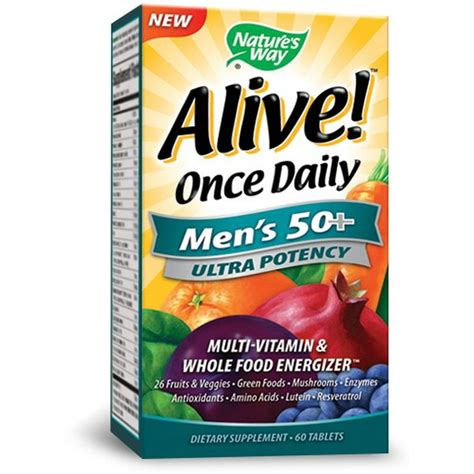 Alive Mens 50 Ultra Potency Multivitamin Supplement 60 Tablets