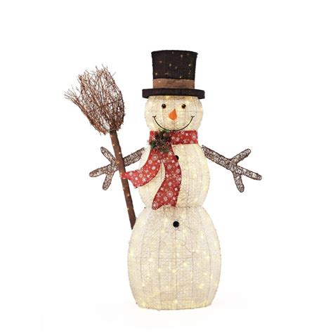 We are here to help you accent your story. Home Accents Holiday 60IN 270L LED PVC SNOWMAN AND BROOM ...