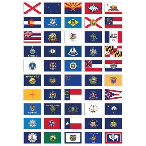 Css 105 Complete Set Of 50 Outdoor State Flags 3′ X 5′ Nylon Flags