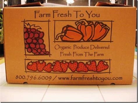 Farm Fresh To You Organic Produce Boxes Enter The Code 6164 And My Full