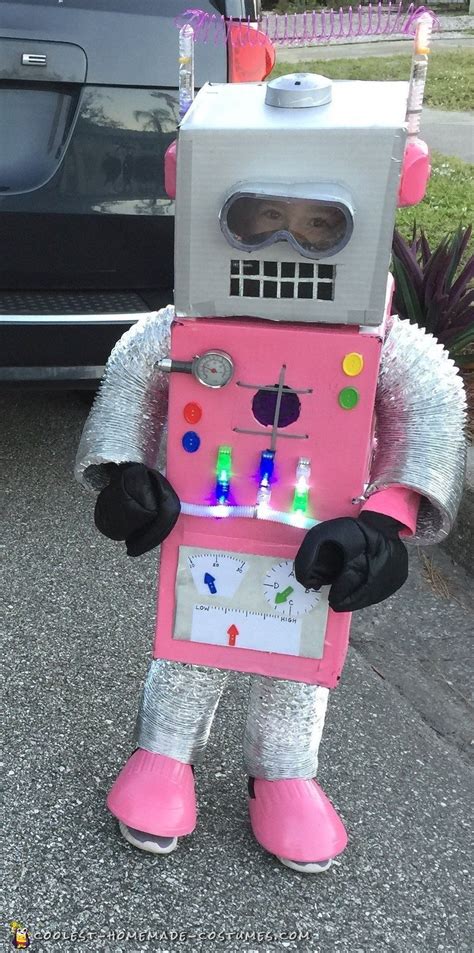 Amazingly Adorable Diy Pink Robot Costume Robot Costumes Robot