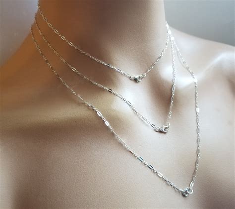 Dainty Choker Necklace Silver Layering Necklace Minimalist Etsy