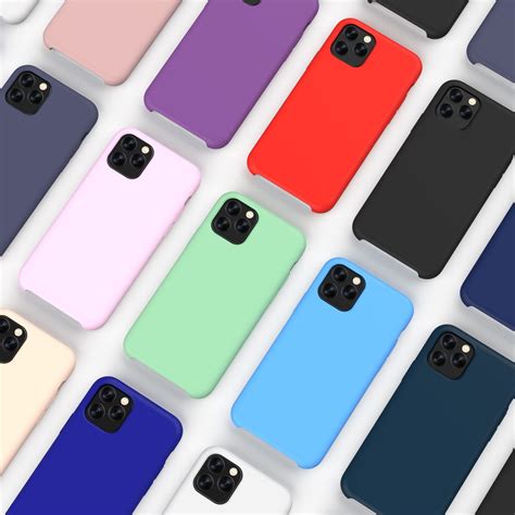 Mobile Phone Liquid Silicone Cover Shockproof Silicon Case For Iphone