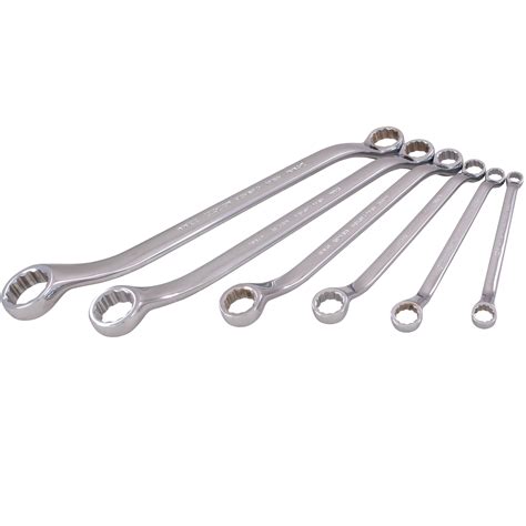 6 Piece Metric Chrome Box End Wrench Set Gray Tools Online Store