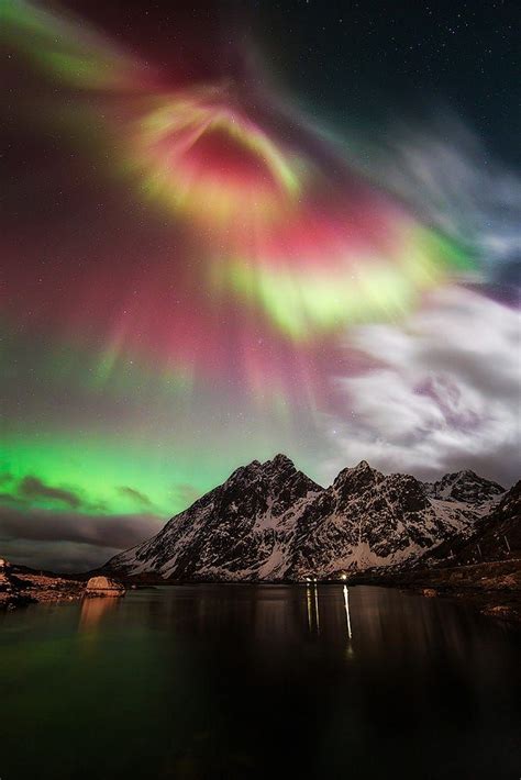 Northern Lights Lofoten Norway By Sven Broeckx Night Lights